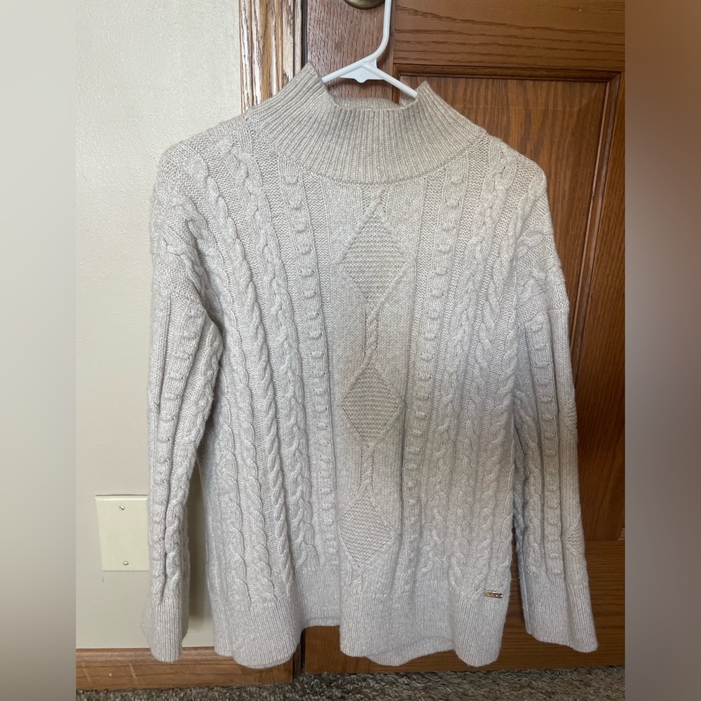 Cable Knit Cream Sweater